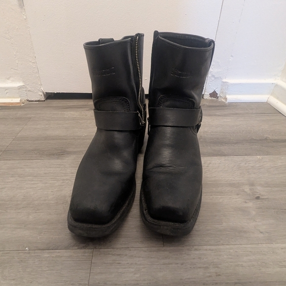 Vintage Size 11 Harley Davidson Leather Biker Boots - Picture 4 of 8